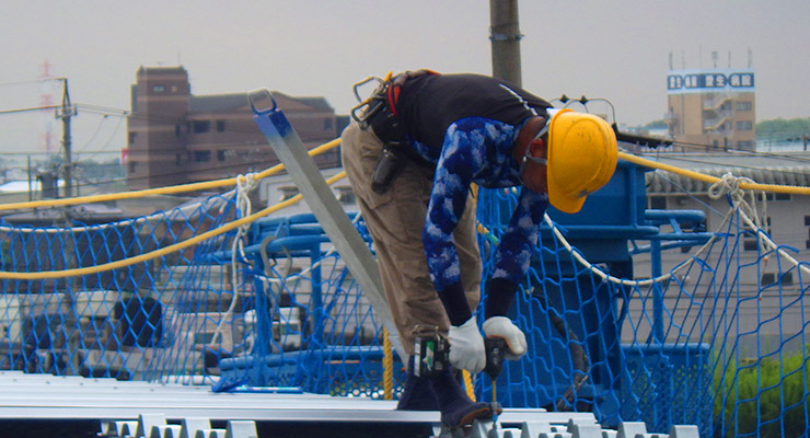 施工の流れ　施工